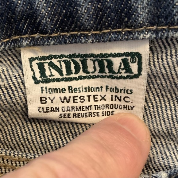 Dickies FR Jeans Mens 31x30 Blue Indura Westex HRC 2 Flame Resistant Carpenter - Picture 5 of 16